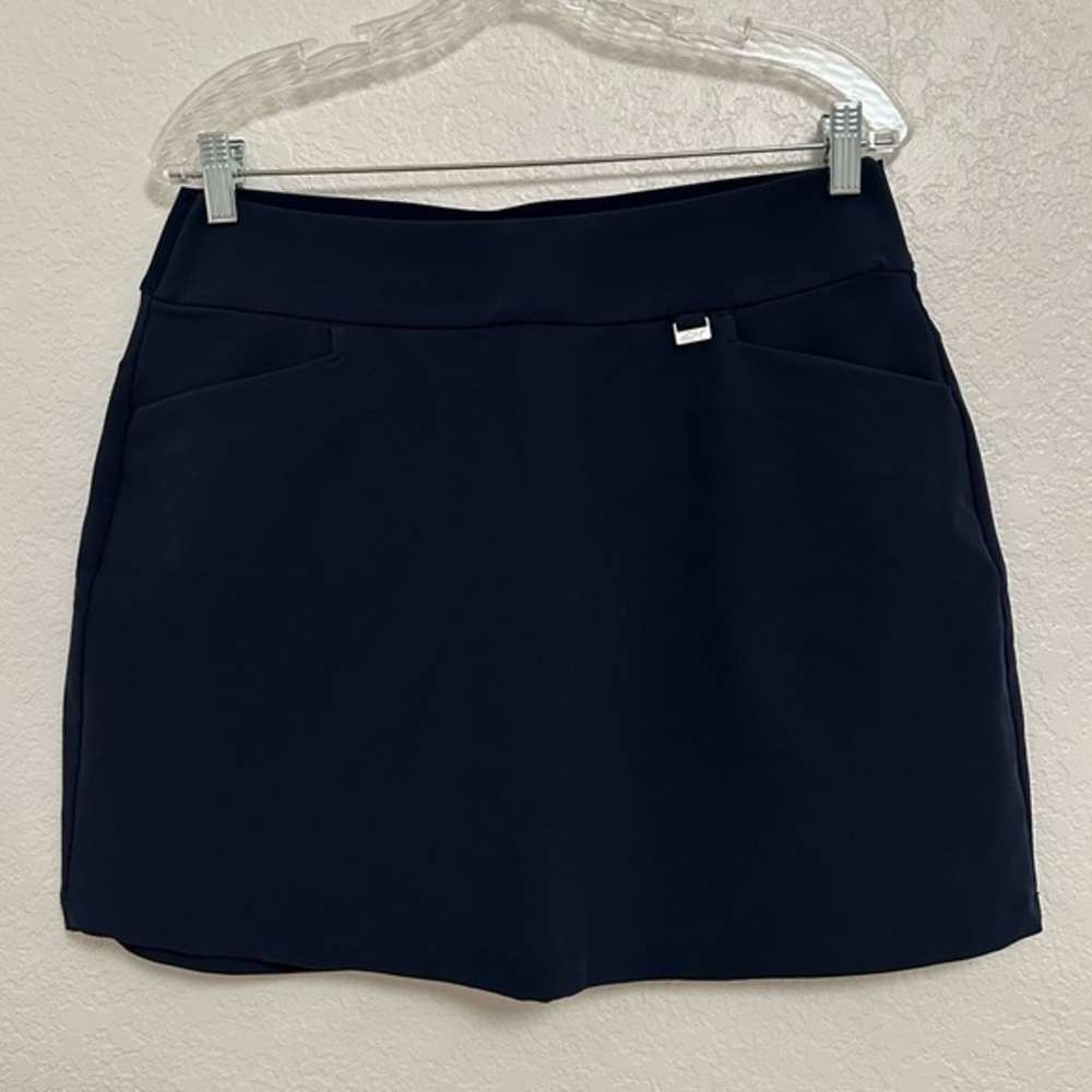 NWOT Greg Norman Womens Skorts Dark Blue Skirt Inner Shorts
